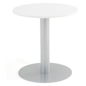 Stół na filarze, Ø700x720 mm, biały