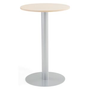 Stół na filarze, Ø700x1100 mm, brzoza