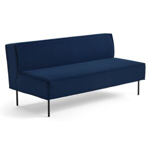 Sofa COPENHAGEN PLUS, 2 osobowa, tkanina, niebieski
