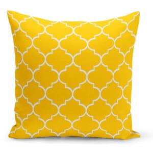 Żółta poduszka Jane, 43x43 cm