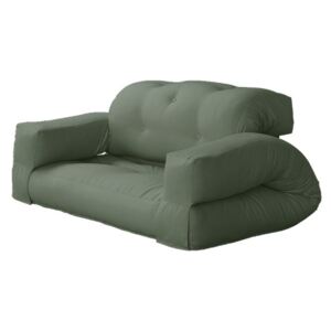 Sofa rozkładana z zielonym obiciem Karup Hippo