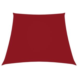 Trapezowy żagiel ogrodowy, tkanina Oxford, 4/5x4 m, czerwony