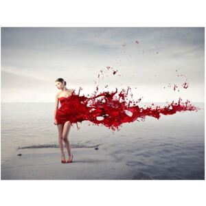 Fototapeta HD: Czerwona sukienka, 200x154 cm