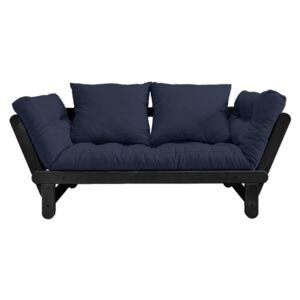 Sofa rozkładana z ciemnoniebieskim obiciem Karup Design Beat Black/Navy