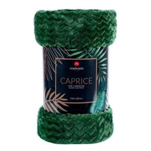 Komfortowy koc CAPRICE - 150x200 cm - ciemny zielony butelkowy