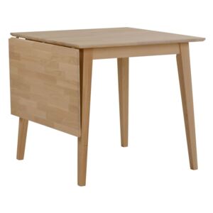 Stół z drewna dębowego z opuszczanym blatem Rowico Mimi, dł. 80-125 cm