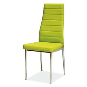 Krzesło H-261 zielone/chrom ☞ Kupuj w Sprawdzonych i wysoko Ocenianych sklepach