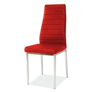 Krzesło H-261 czerwone/chrom ☞ Kupuj w Sprawdzonych i wysoko Ocenianych sklepach