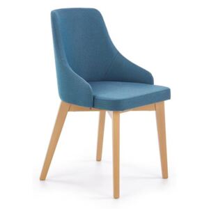 Krzesło TOLEDO niebieskie/dąb miodowy ☞ Kupuj w Sprawdzonych i wysoko Ocenianych sklepach