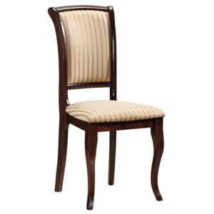 Krzesło MN-SC ciemny orzech/beżowe T19 ☞ Kupuj w Sprawdzonych i wysoko Ocenianych sklepach