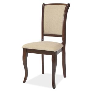 Krzesło MN-SC ciemny orzech/beżowe T01 ☞ Kupuj w Sprawdzonych i wysoko Ocenianych sklepach
