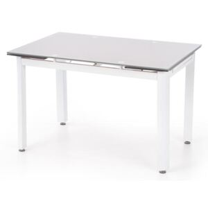 Stół ALSTON 120(180)x80 beżowy/biały rozkładany