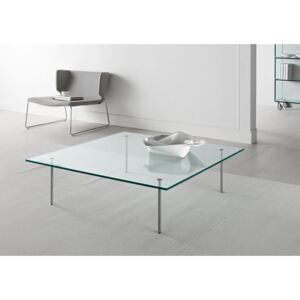 Kwadratowy stół wykonany ze szkła - Tonelli Design