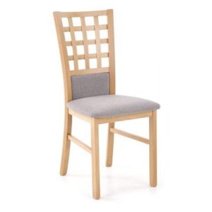 Krzesło GERARD 3 BIS szare/dąb miodowy ☞ Kupuj w Sprawdzonych i wysoko Ocenianych sklepach