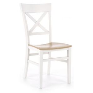 Krzesło TUTTI białe/dąb miodowy ☞ Kupuj w Sprawdzonych i wysoko Ocenianych sklepach