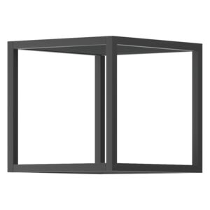 Półka wisząca Moyo 30 cm metalowa czarna