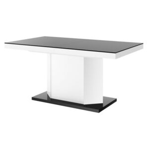 Stół AMIGO 140(236)x89 czarny/biały połysk rozkładany