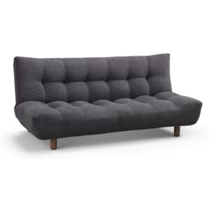 Ciemnoszara rozkładana sofa Design Twist The Tampico