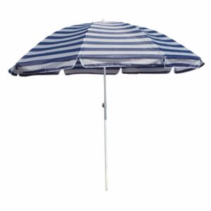 Parasol plażowy - niebieskie paski - Rozmiar średnica 230cm, wys. 212cm