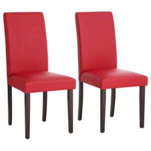Krzesła we współczesnym stylu, czerwone - 2 sztuki