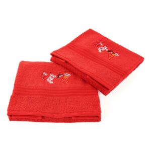 Zestaw 2 ręczników Corap Red Socks, 50x90 cm