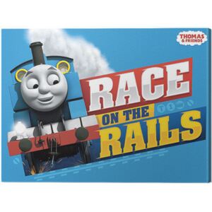Obraz na płótnie Thomas Friends - Race on the Rails, (40 x 30 cm)