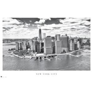 Plakat, Obraz New York City - Airview, (61 x 91,5 cm)