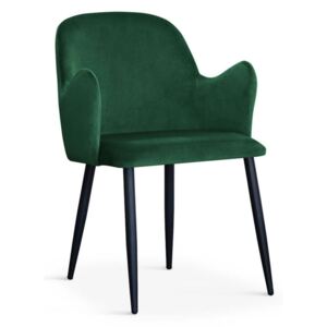 Krzesło tapicerowane CAMEL zielone
