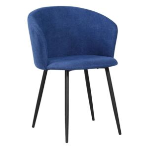 Krzesło tapicerowane SOPHIA niebieskie