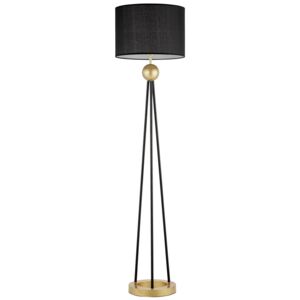 LAMPA STOJĄCA PODŁOGOWA CZARNO-ZŁOTA BELFORTE
