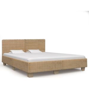 Ręcznie wyplatana rama łóżka z rattanu, 180x200 cm