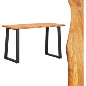 Stół jadalniany, naturalny, 120x65x75 cm, lite drewno dębowe