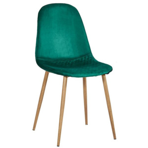 Krzesło SIMON plaster miodu/ zielony/ noga dąb