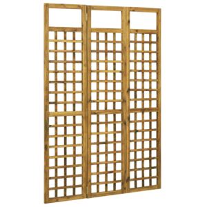 3-panelowy parawan pokojowy/trejaż, drewno akacjowe, 120x170 cm