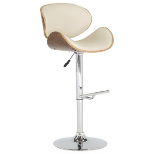 Krzesło barowe Rocco Cream, l51,5xA51xH85 cm
