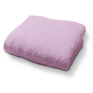 Ręcznik z lamówką - liliowy - Rozmiar 30x50cm