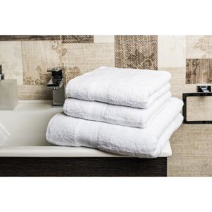 Komplet ręczników + ręcznik kąpielowy - biały - Rozmiar 2x50x70cm a 70x140cm