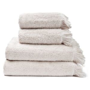 Zestaw 4 kremowych ręczników ze 100% bawełny Bonami, 50x90+70x140 cm