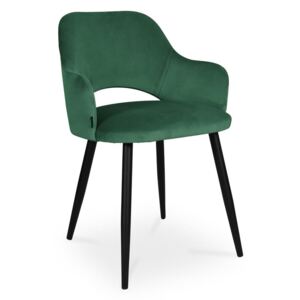Krzesło MARCY / zielony / noga czarna / MG25