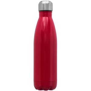 Czerwona butelka termiczna ze stali nierdzewnej, praktyczny bidon utrzymujący ciepłotę napoju