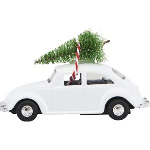 Dekoracja świąteczna samochodzik MINI Xmas biały