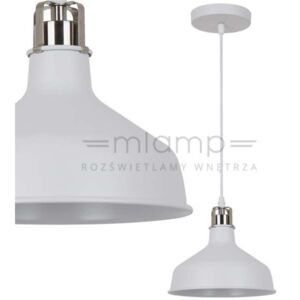 LAMPA wisząca HOOPER MD-HN8049M-WH+S.NICK Italux metalowa OPRAWA industrialny ZWIS loft biały