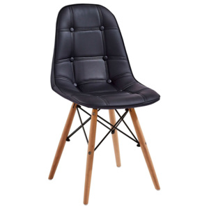 Krzesło TESS czarny/buk