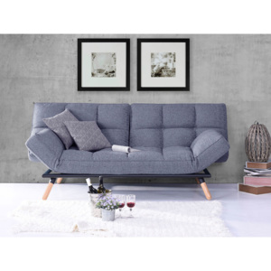 Rozkładana sofa Fenna, 3 osobowa, dł.196 x gł.98 x wys.90 cm - niebieska