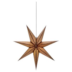 Brązowa świąteczna wisząca dekoracja świetlna Markslöjd Glitter, dł. 45 cm