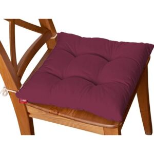 Siedzisko Jacek na krzesło DEKORIA Cotton Panama, śliwkowy, 38x38x8 cm