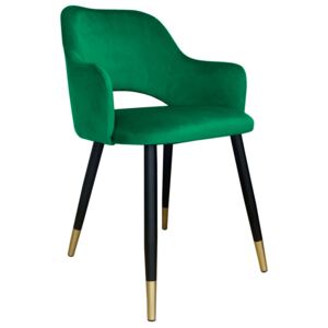 Krzesło NAPO VELVET GOLD zielone ☞ Kupuj w Sprawdzonych i wysoko Ocenianych sklepach