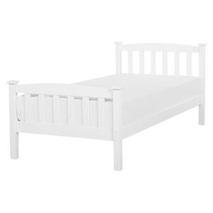 Łóżko drewniane 90 x 200 cm białe FLORAC