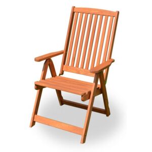 Drewniane krzesło ogrodowe HOLIDAY - bejcowane FSC