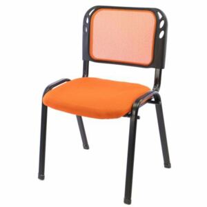 Krzesło biurowe, konferencyjne pomarańczowe